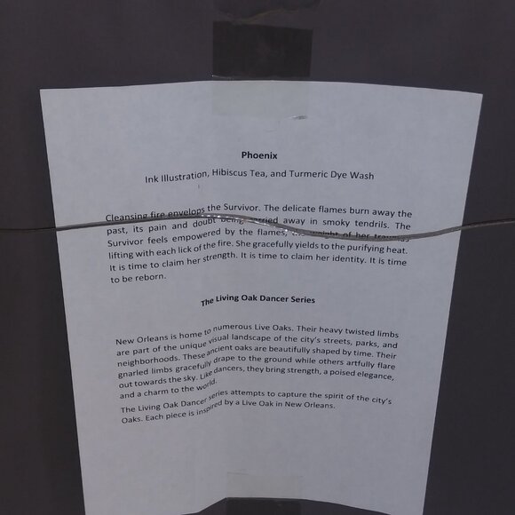 Brandy Dufrene Phoenix Archival Framed Art Print Living Oak Dancer Series 18x21 - Picture 3 of 8